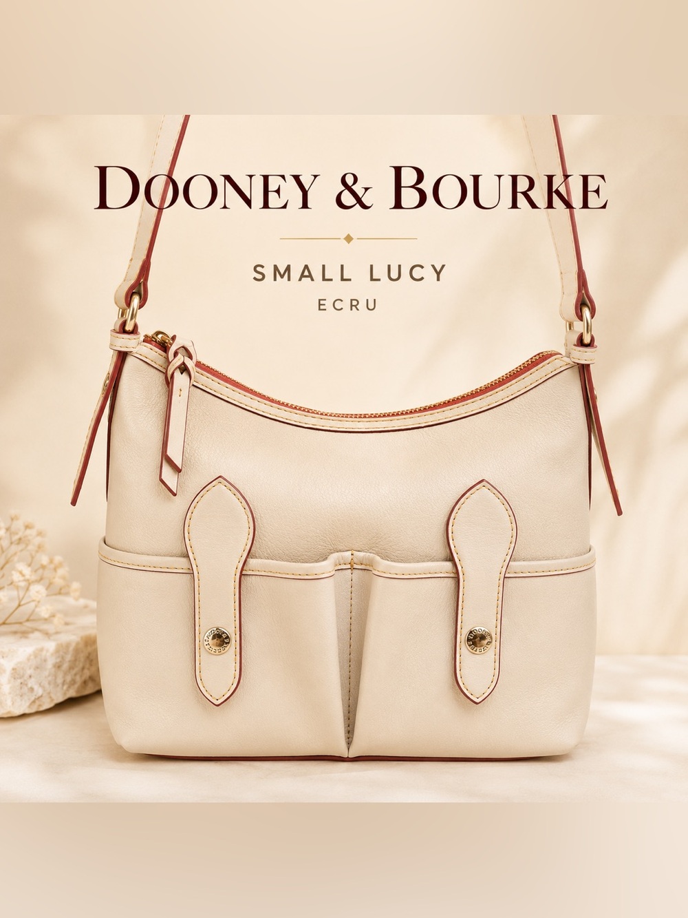 Dooney & Bourke Lucy Ecru Vachetta Leather